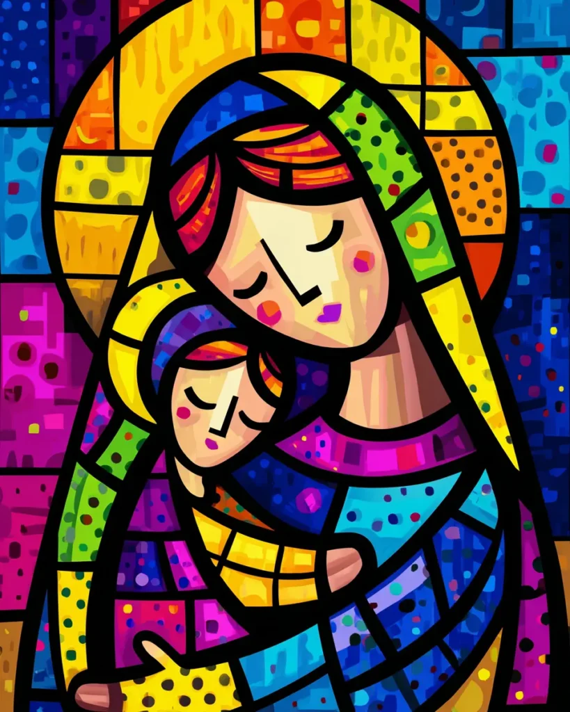 Mother Mary and Baby Jesus