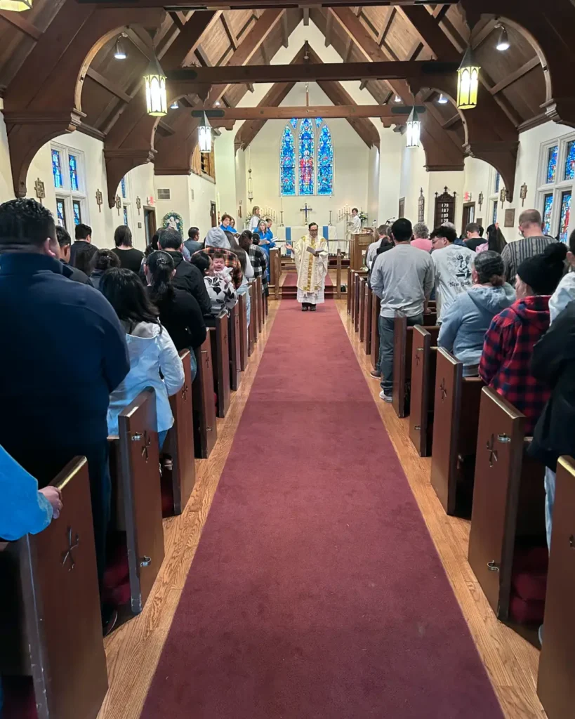A well attended service