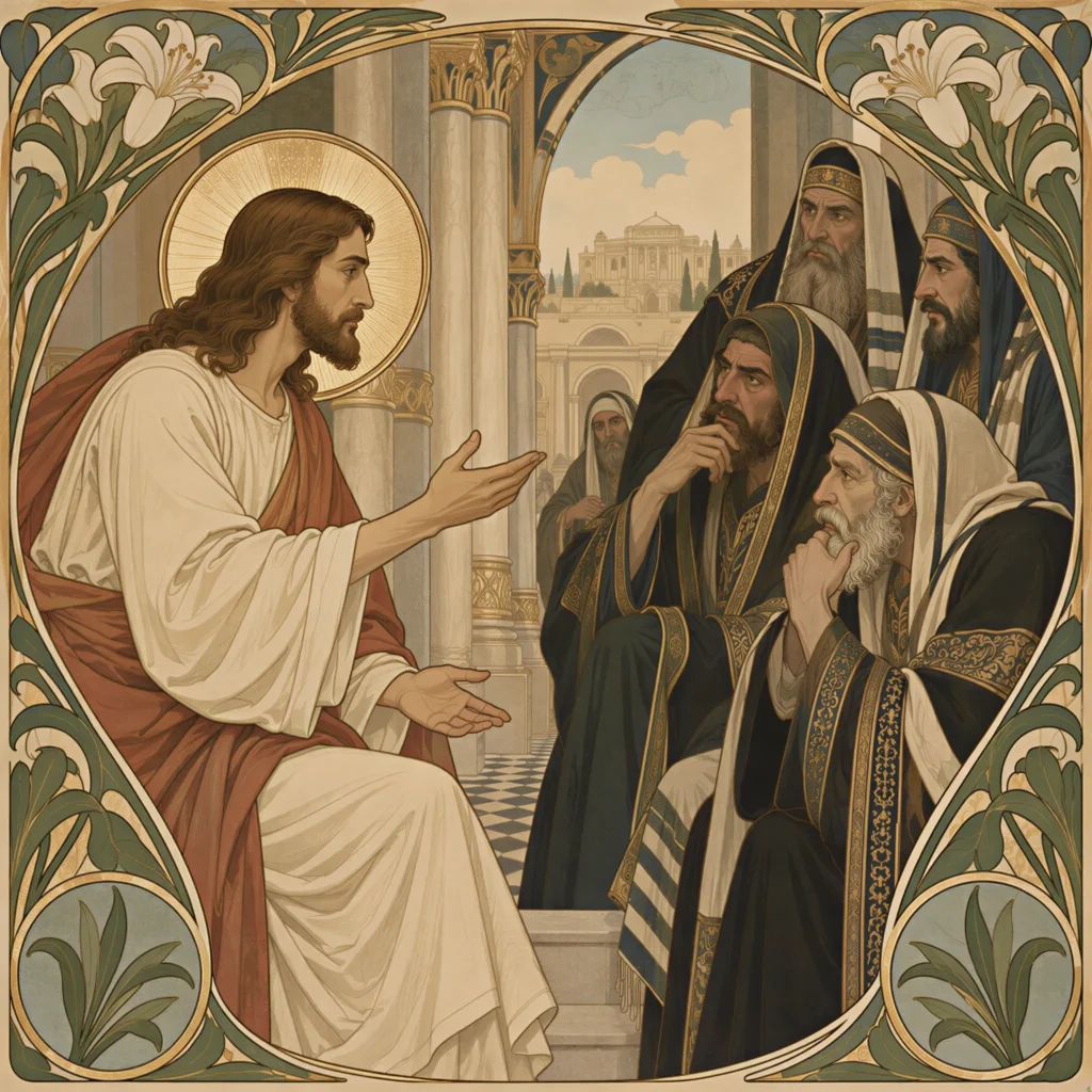 Jesus with the Pharasees